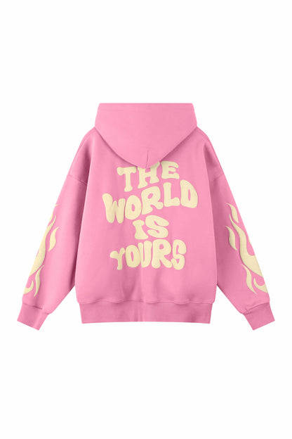 Flame Hoodie - Pink