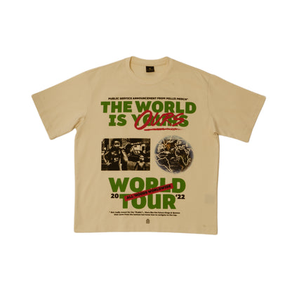 The World Is Ours Tan Tee