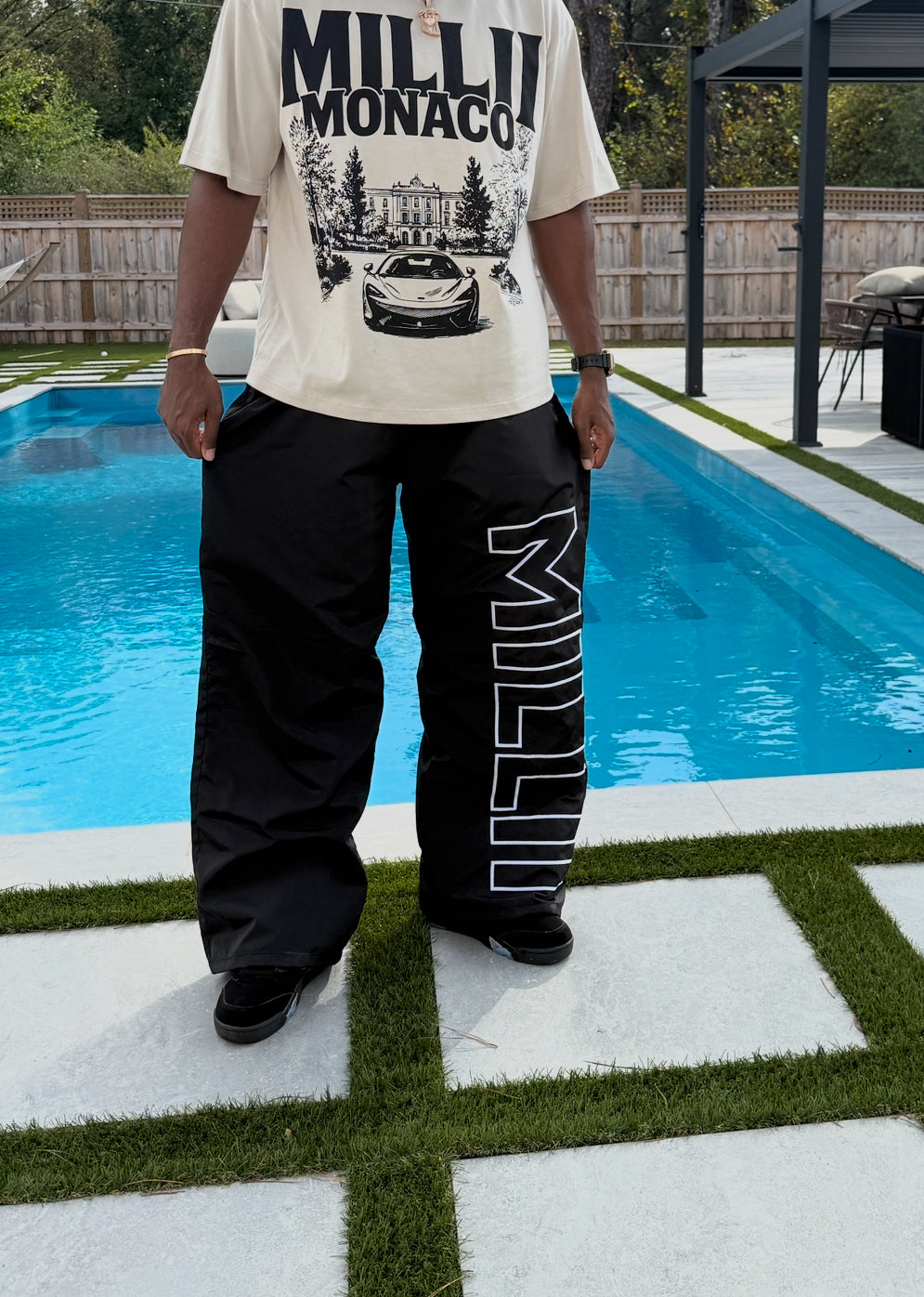 Oversized Windbreaker Pants