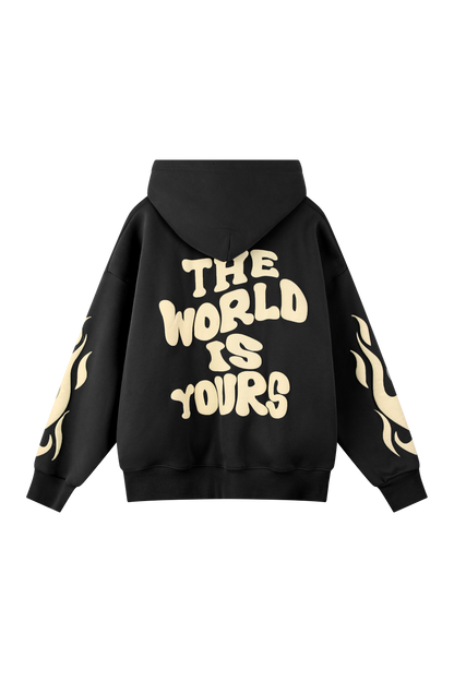 Flame Hoodie - Black