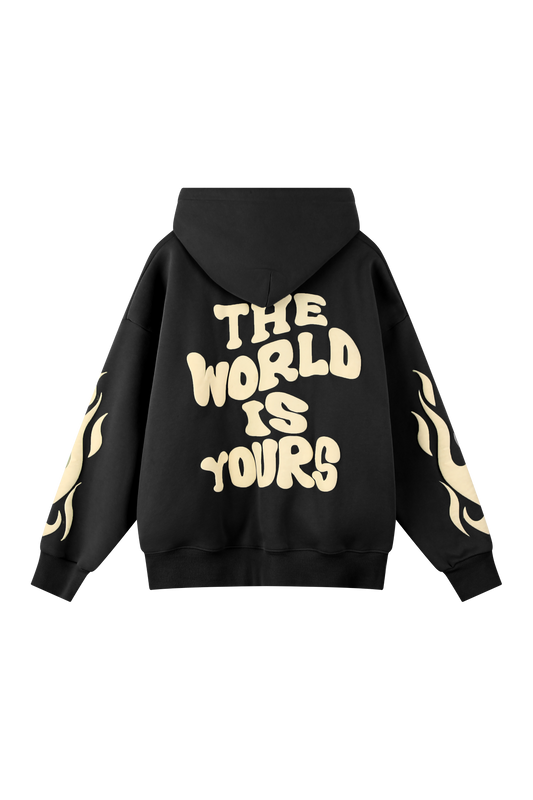 Flame Hoodie - Black