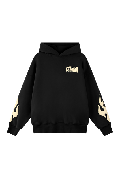 Flame Hoodie - Black