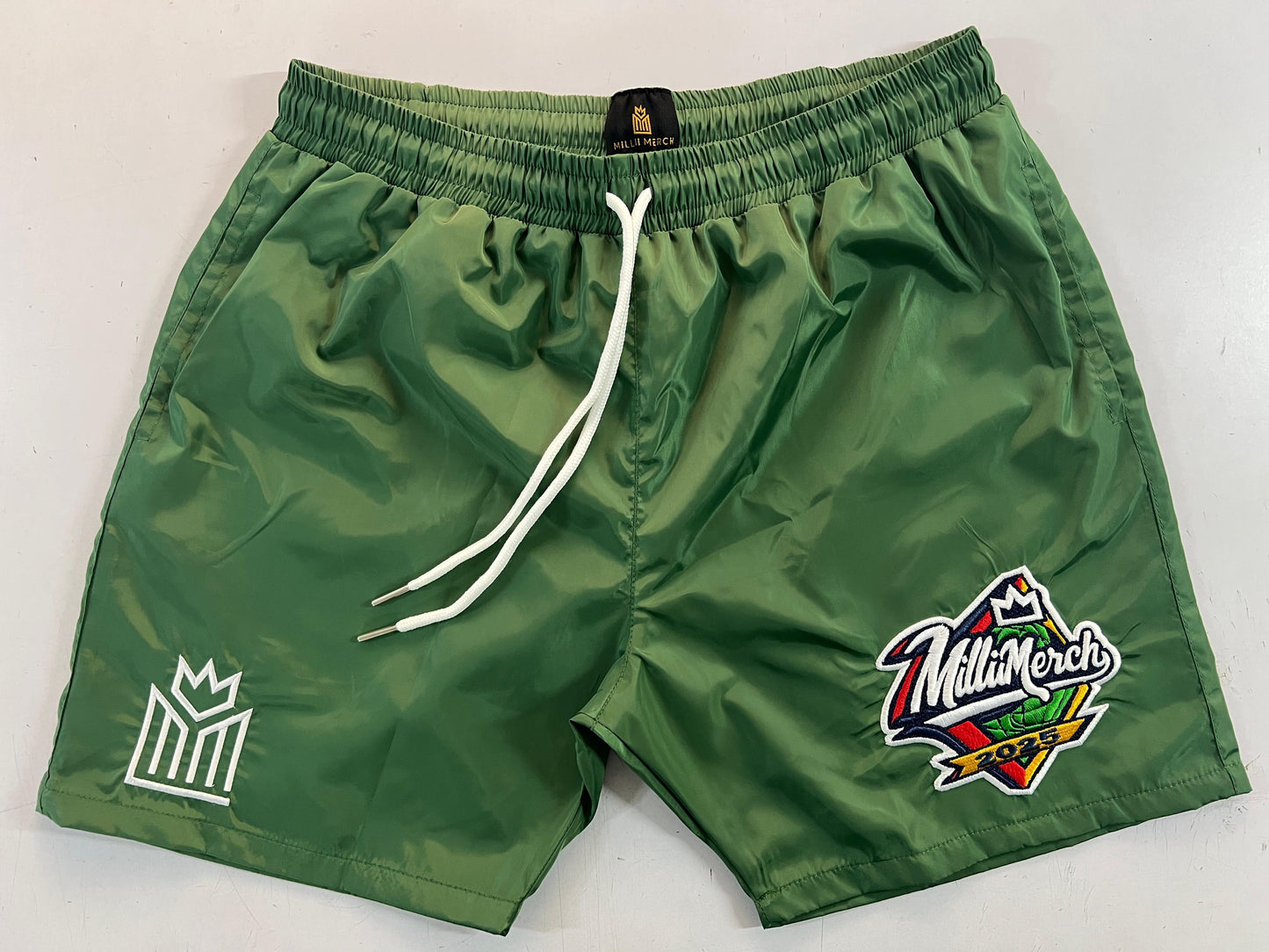 Windbreaker Shorts (Black, Green, Red)