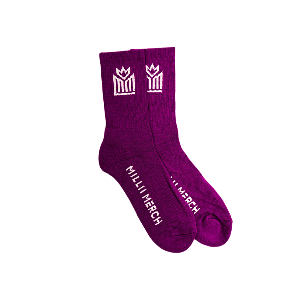 Purple Millii Signature Socks